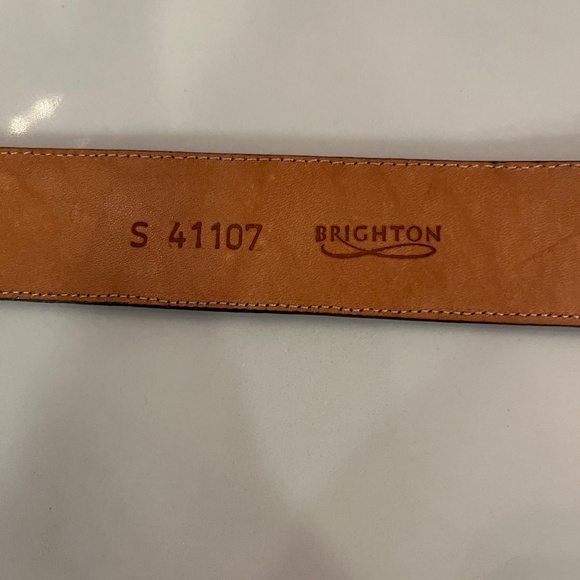Brighton Brown Leather Horse Belt, size S